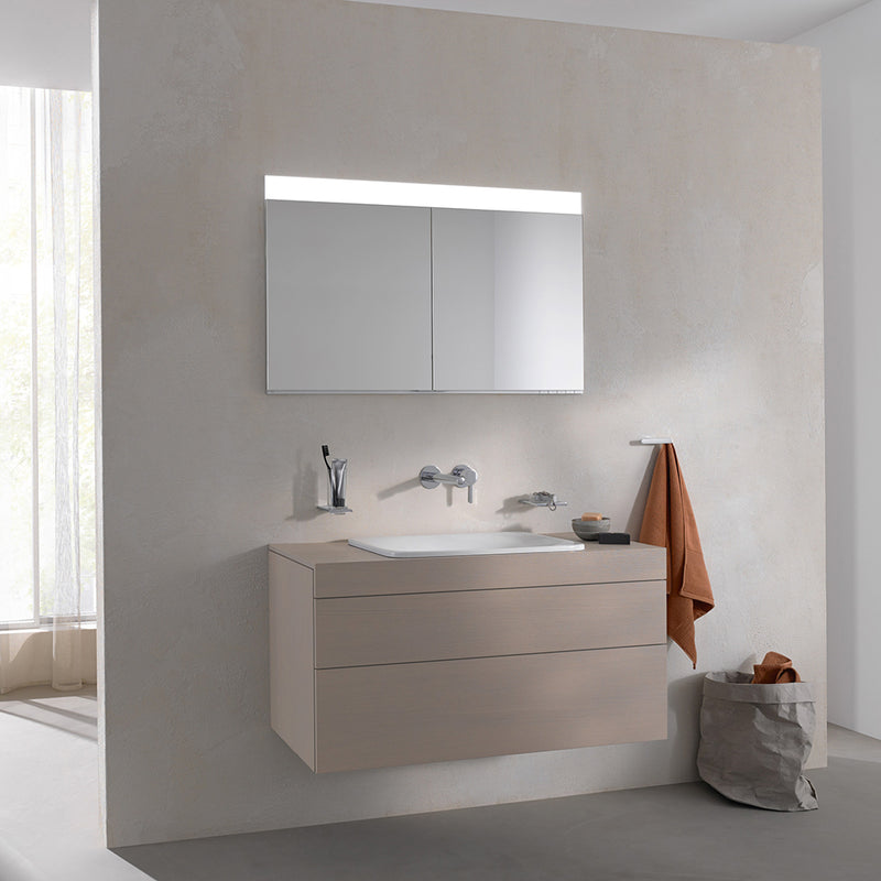 Edition 400 Led Light Medicine Cabinet - Recessed Mount - 42" Glass/Aluminum