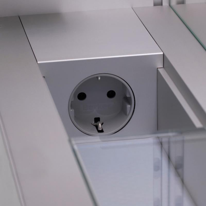 Edition 400 Led Light Medicine Cabinet - Recessed Mount - 42" Glass/Aluminum