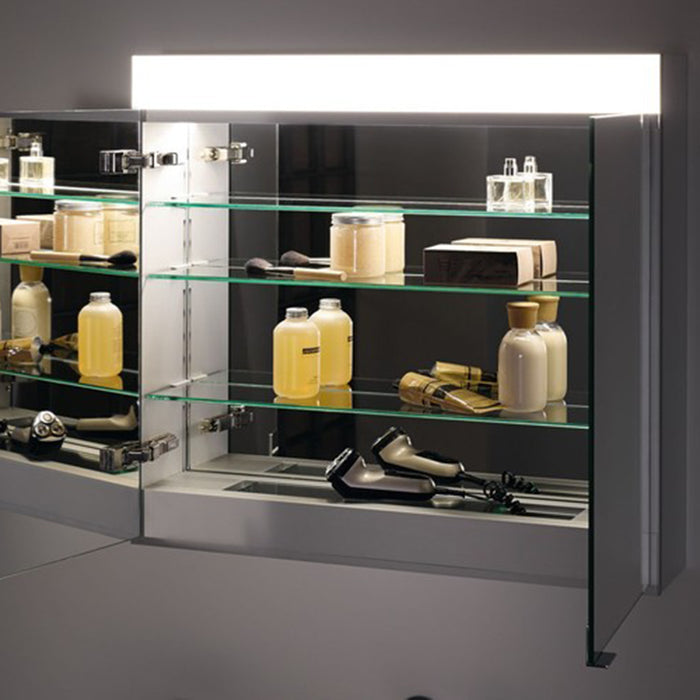 Edition 400 Led Light Medicine Cabinet - Wall Mount - 42" Glass/Aluminum
