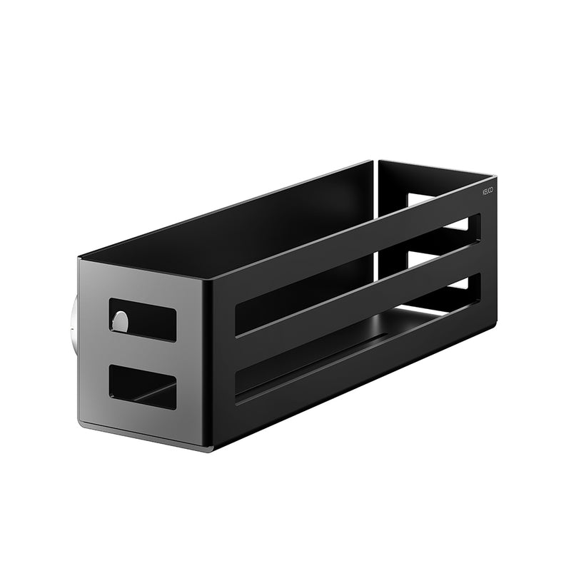 Universal Shower Basket - Wall Mount - 13" Aluminum/Matte Black