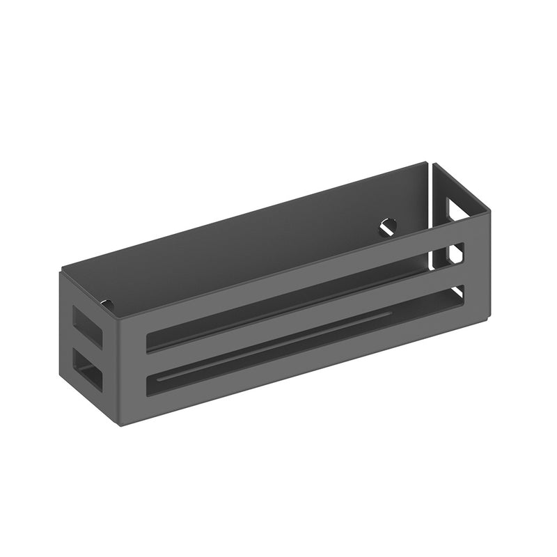 Universal Shower Basket - Wall Mount - 13" Aluminum/Matte Black