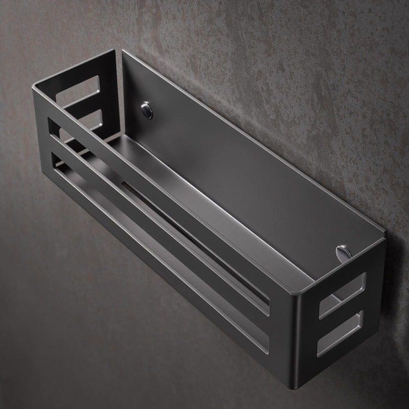 Universal Shower Basket - Wall Mount - 13" Aluminum/Matte Black