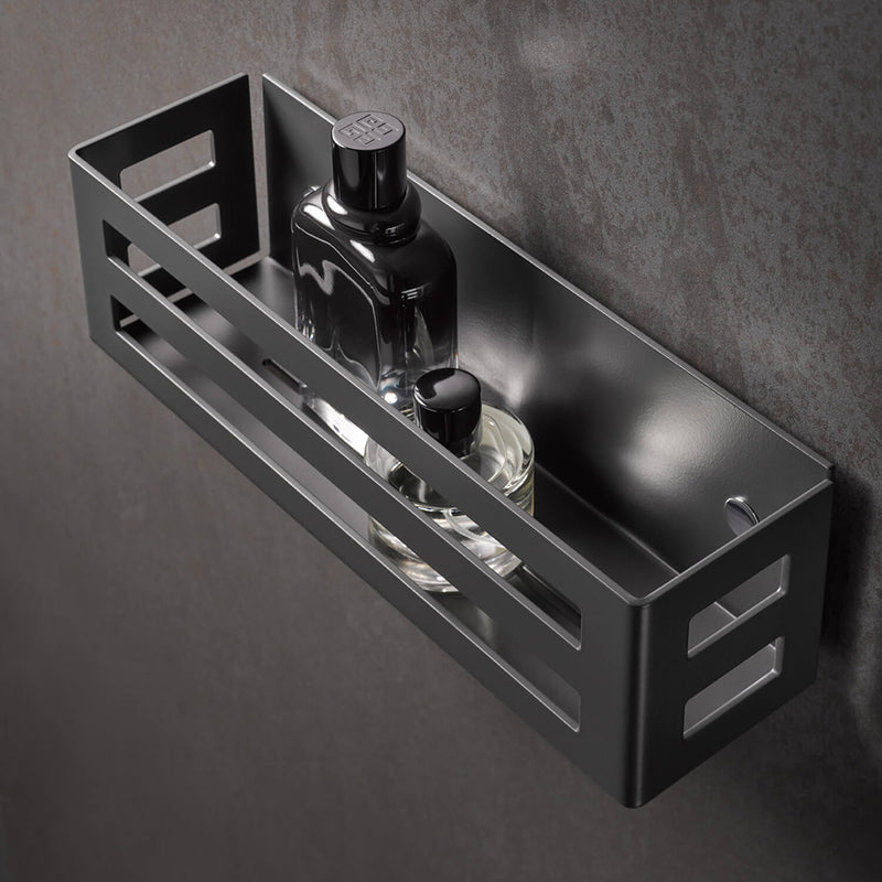 Universal Shower Basket - Wall Mount - 13" Aluminum/Matte Black