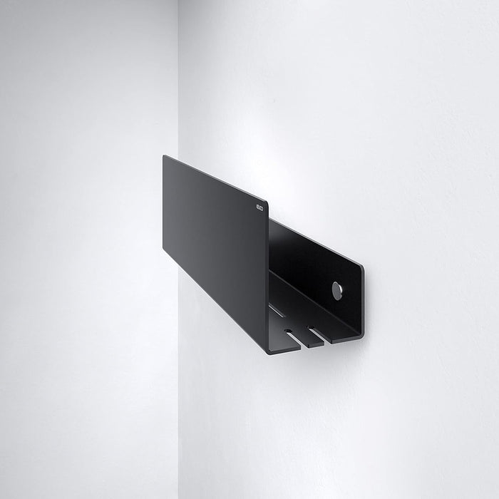 Universal Shower Shelf - Wall Mount - 13" Aluminum/Matte Black