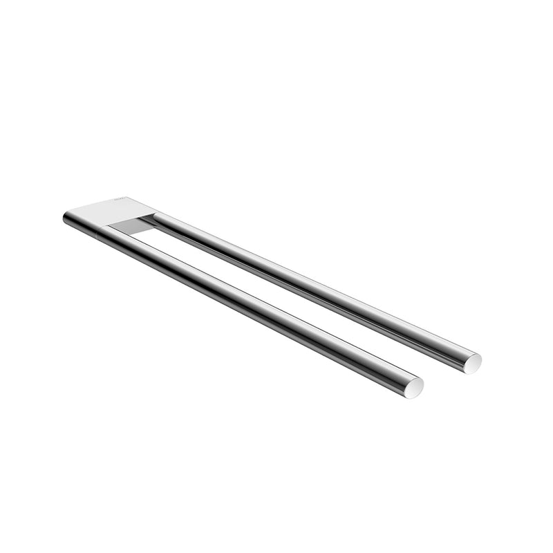 Edition 400 Double Towel Bar - Wall Mount - 18" Brass/Polished Chrome (Final Sale)