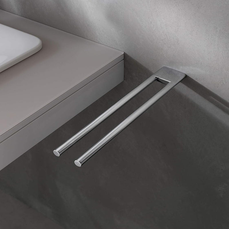 Edition 400 Double Towel Bar - Wall Mount - 18" Brass/Polished Chrome (Final Sale)