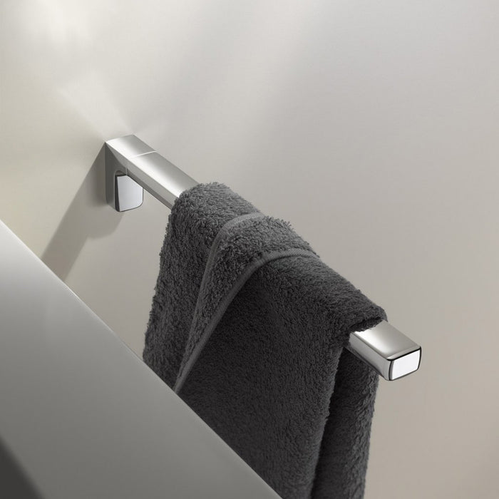 Moll Single Towel Bar - Wall Mount - 18" Brass/Polished Chrome