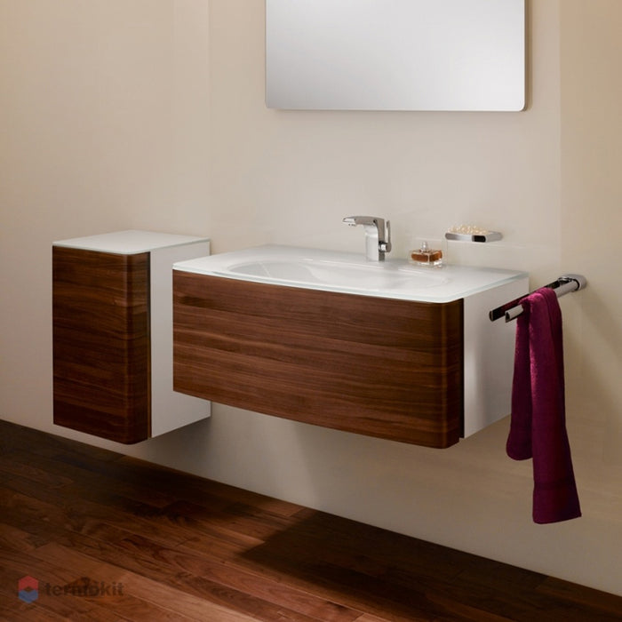 Elegance Double Swiveling Towel Bar - Wall Mount - 14" Brass/Polished Chrome
