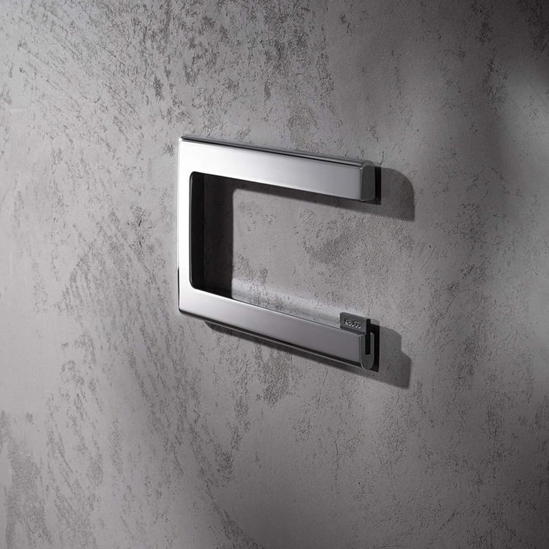 Edition 400 Toilet Paper Holder - Wall Mount - 7" Brass/Polished Chrome