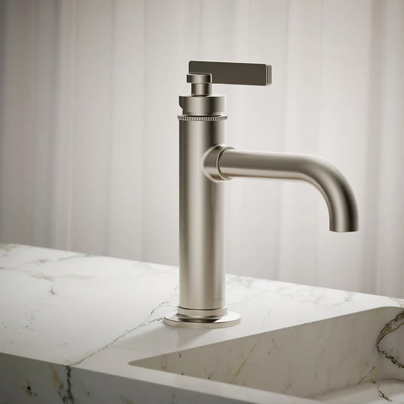Castia™ By Studio Mcgee Bathroom Faucet - Single Hole - 9" Brass/Brushed Nickel