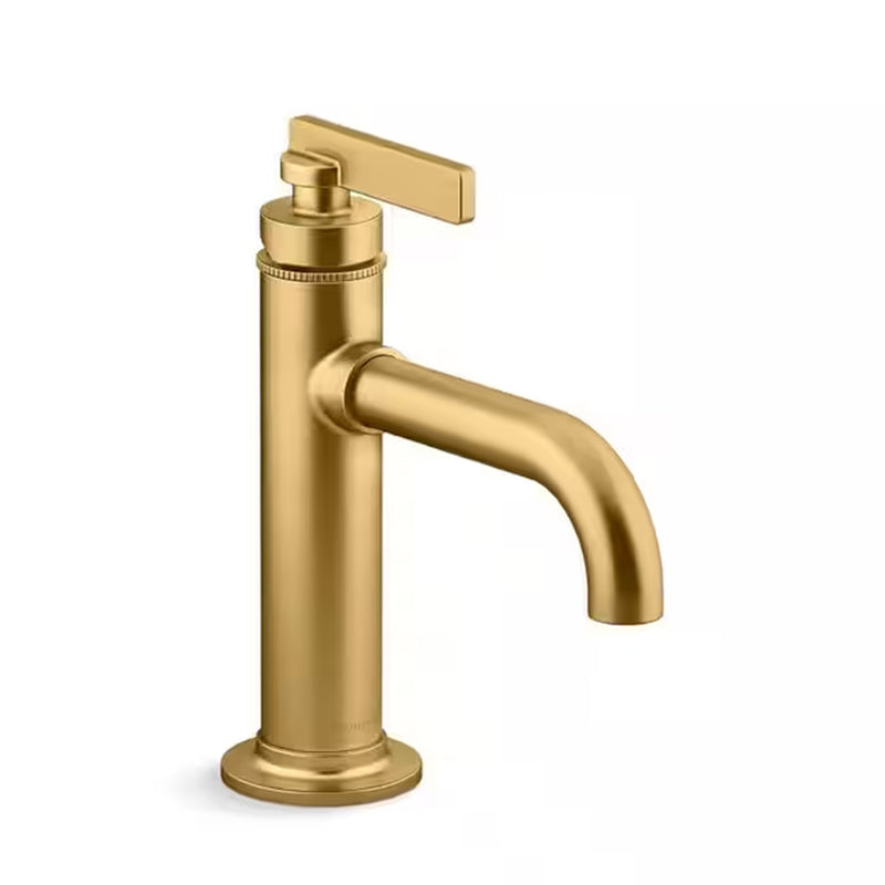 Castia™ By Studio Mcgee Bathroom Faucet - Single Hole - 9" Brass/Brushed Brass