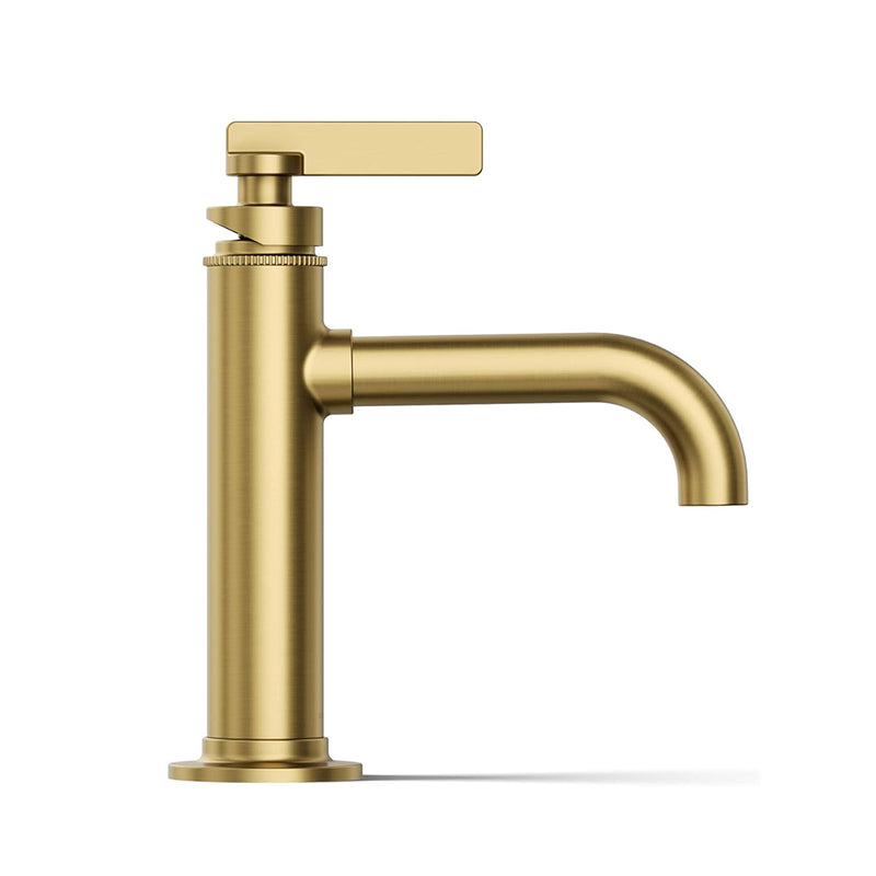 Castia™ By Studio Mcgee Bathroom Faucet - Single Hole - 9" Brass/Brushed Brass
