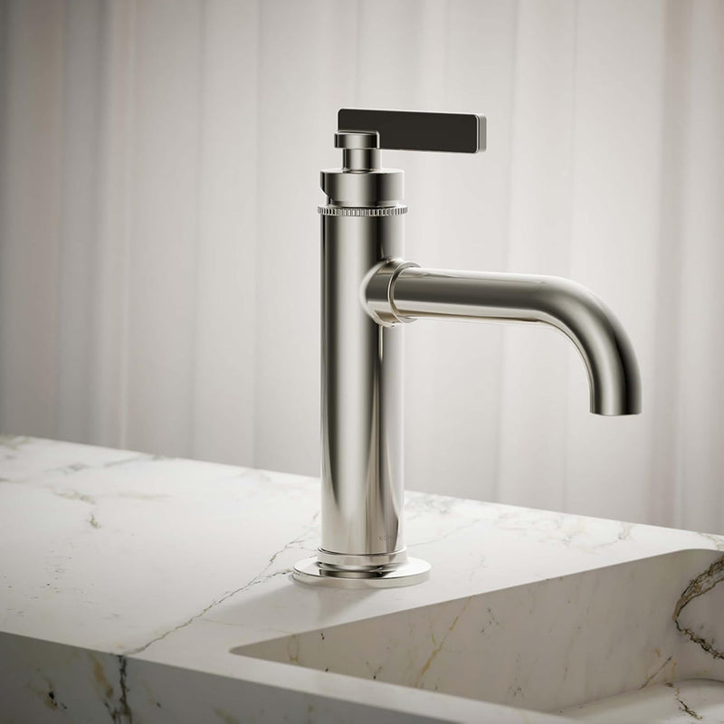 Castia™ By Studio Mcgee Bathroom Faucet - Single Hole - 9" Brass/Polished Nickel