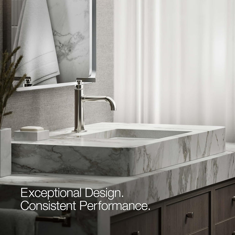 Castia™ By Studio Mcgee Bathroom Faucet - Single Hole - 9" Brass/Polished Nickel