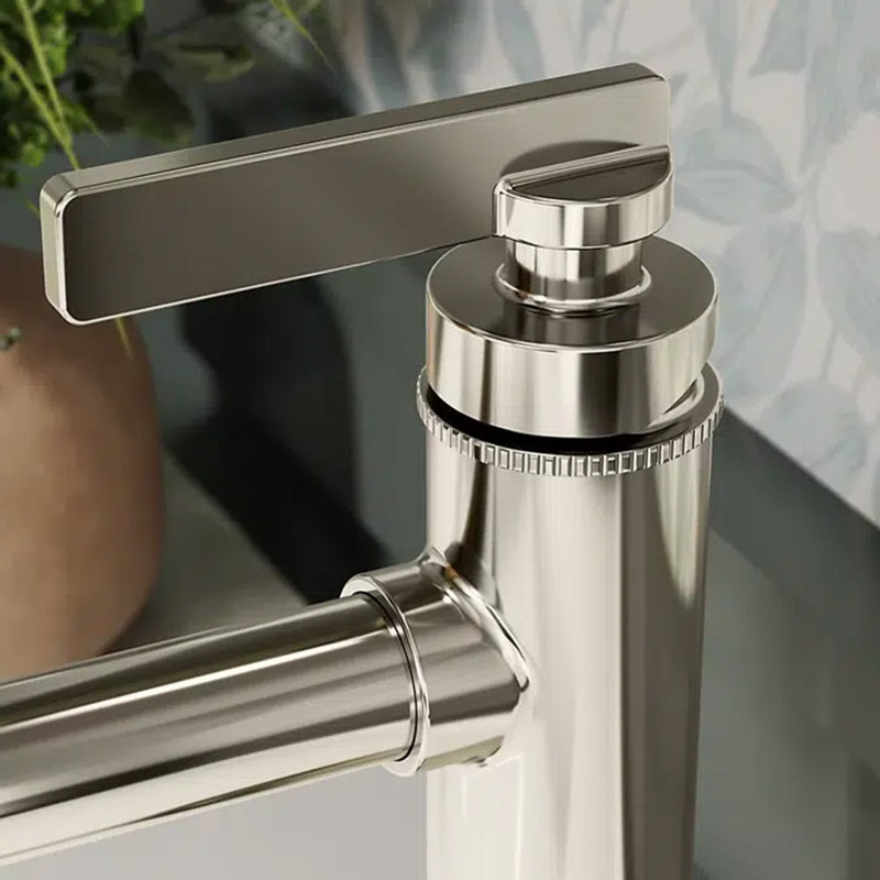 Castia™ By Studio Mcgee Bathroom Faucet - Single Hole - 9" Brass/Polished Nickel
