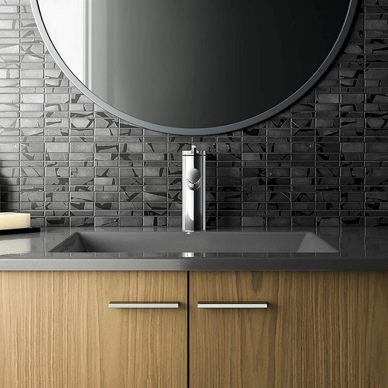 Elate Bathroom Faucet - Single Hole - 7" Brass/Polished Chrome