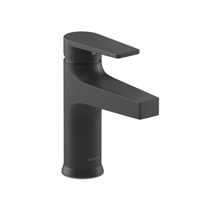 Taut Bathroom Faucet - Single Hole - 7" Brass/Matt Black