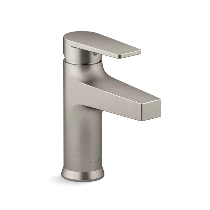 Taut Bathroom Faucet - Single Hole - 7" Brass/Brushed Nickel