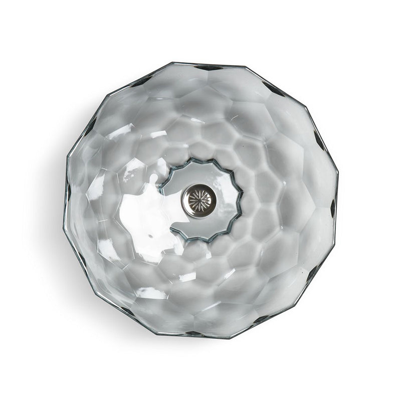 Briolette Round Bathroom Sink - Vessel - 18" Glass/Ice - Last Unit Special Offer