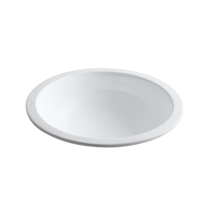 Camber Round Bathroom Sink - Under Mount - 16" Vitreous China/White (Final Sale)