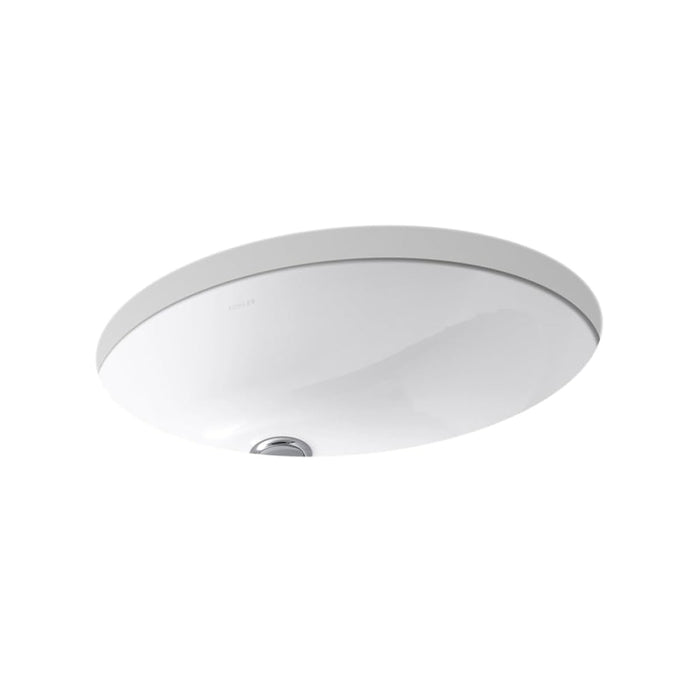 Caxton Oval Bathroom Sink - Under Mount - 20" Vitreous China/White (Final Sale)