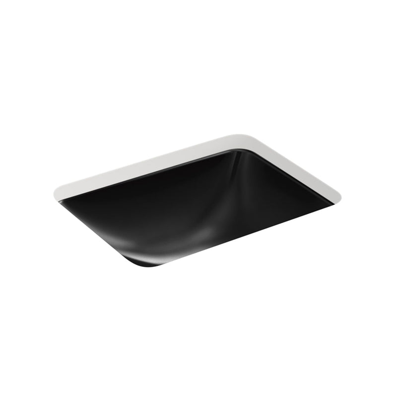 Caxton Rectangular Bathroom Sink - Under Mount - 21" Vitreous China/Black - Last Unit Special Offer