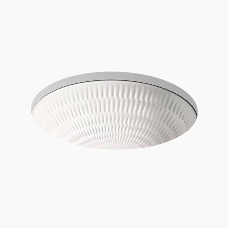 Derring Oval Bathroom Sink - Under Mount - 19" Vitreous China/White