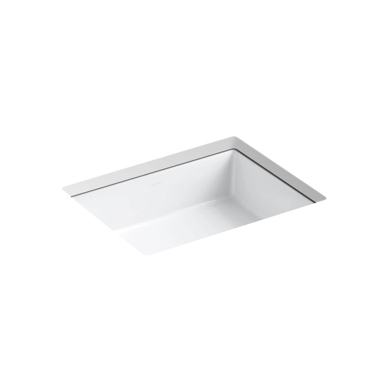 Verticyl Rectangular Bathroom Sink - Under Mount - 20" Vitreous China/White