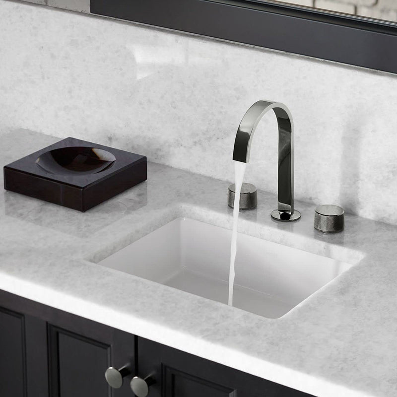 Verticyl Rectangular Bathroom Sink - Under Mount - 20" Vitreous China/White