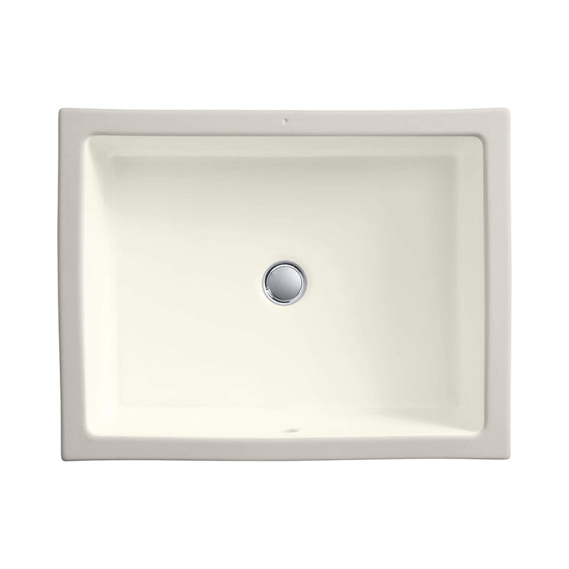 Verticyl Rectangular Bathroom Sink - Under Mount - 20" Vitreous China/Biscuit (Final Sale)
