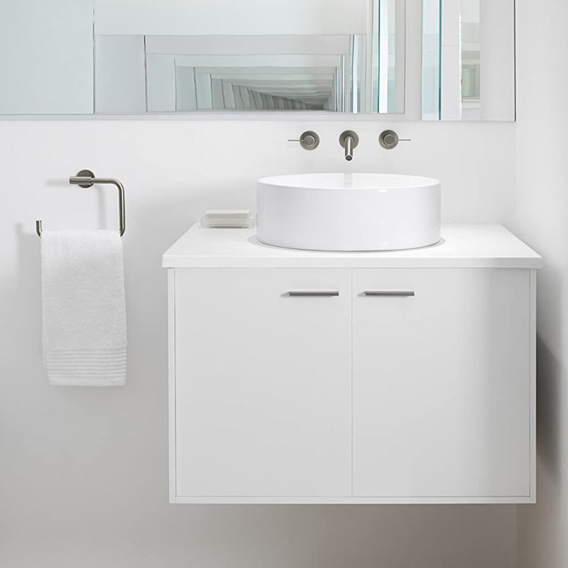 Vox Round Bathroom Sink - Vessel - 17" Vitreous China/White