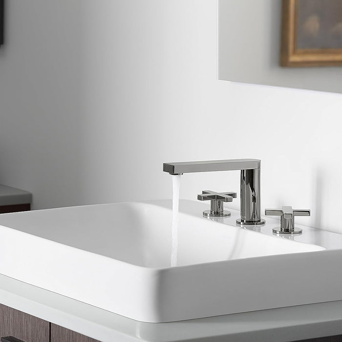 Vox Bathroom Sink - Drop-In Or Vessel - 23" Vitreous China/White