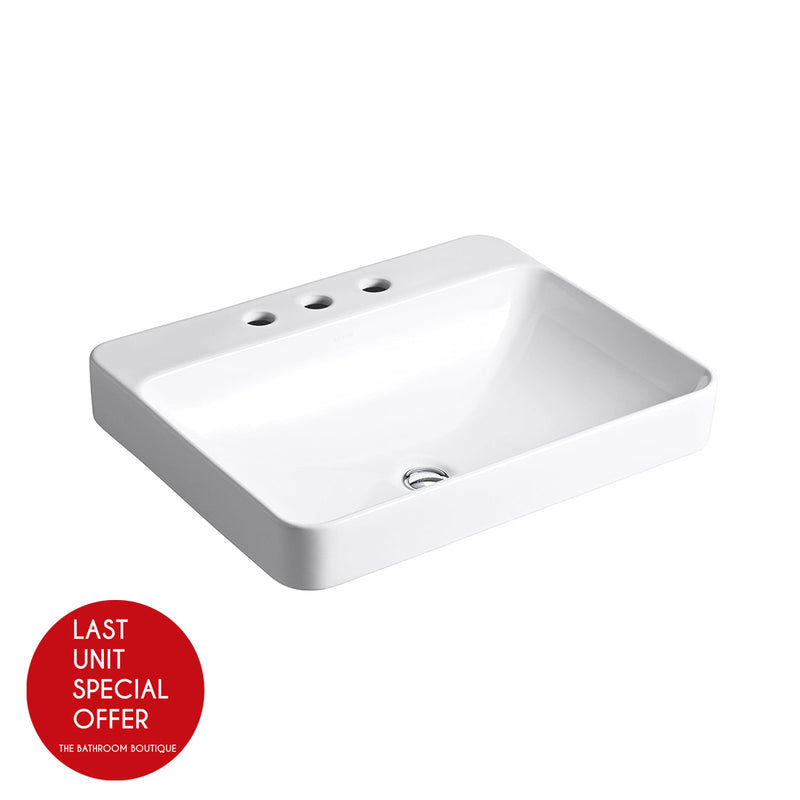 Vox Bathroom Sink - Drop-In Or Vessel - 23" Vitreous China/White - Last Unit Special Offer