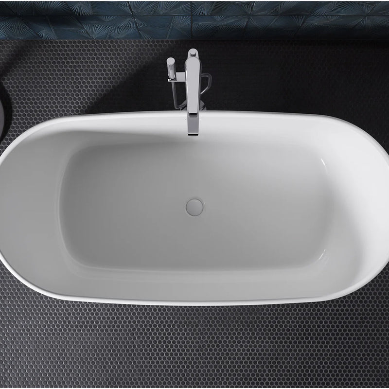 Ceric Bathtub - Free Standing - 66" Acrylic/White