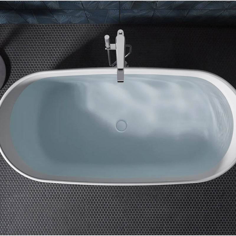 Ceric Bathtub - Free Standing - 66" Acrylic/White