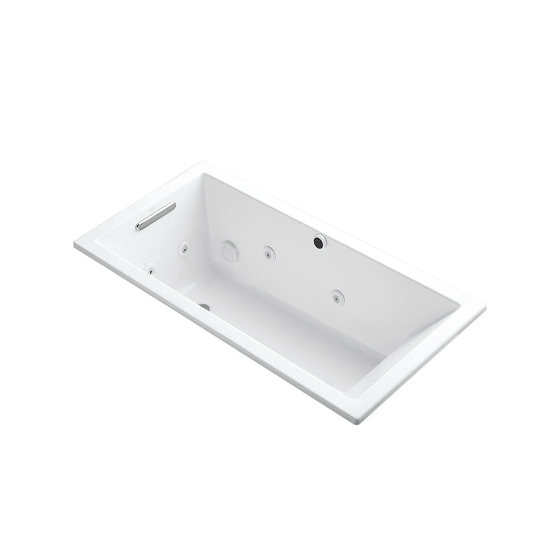 Underscore Reversible Drain Bathtub - Drop-In - 60" Acrylic/White