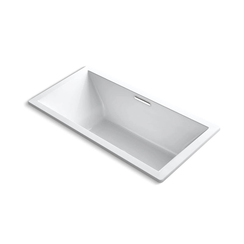 Underscore Center Drain Bathtub - Drop-In - 72" Acrylic/White