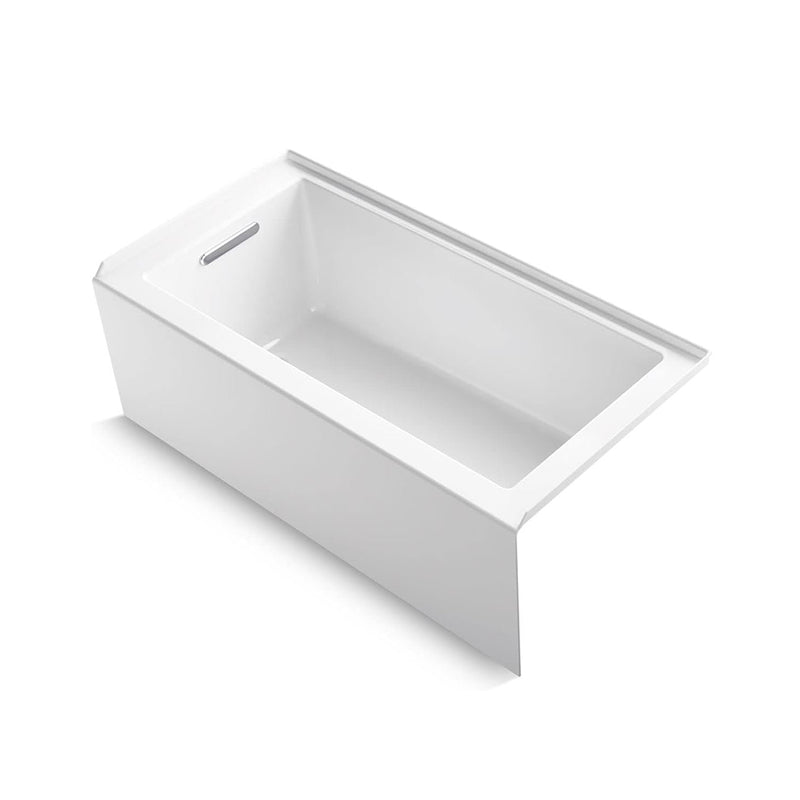 Underscore Left Drain Bathtub - Alcove - 60" Acrylic/White