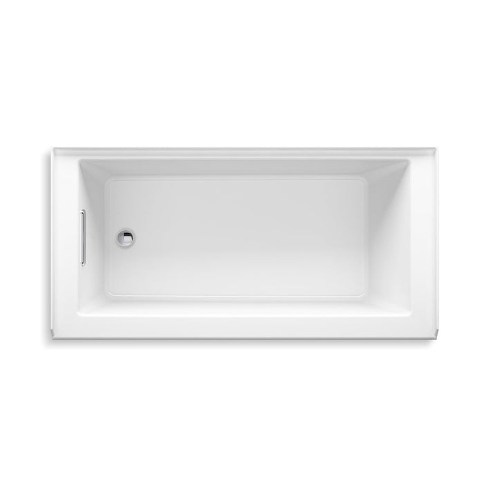Underscore Left Drain Bathtub - Drop-In - 60" Acrylic/White