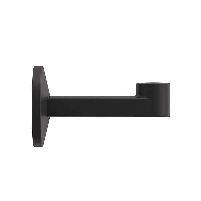 Components Single Hook - Wall Mount - 3" Brass/Matt Black