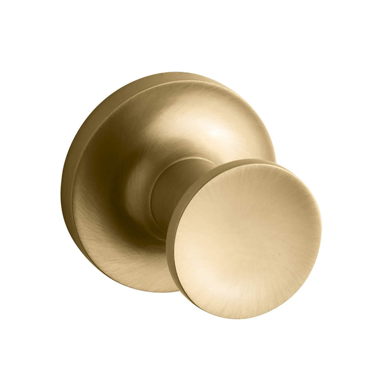 Purist Single Hook - Wall Mount - 2" Brass/Brushed Brass