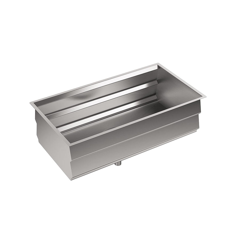 Prolific Single Bowl Workstation Kitchen Sink - Under Mount - 33" Stainless Steel/Stainless Steel