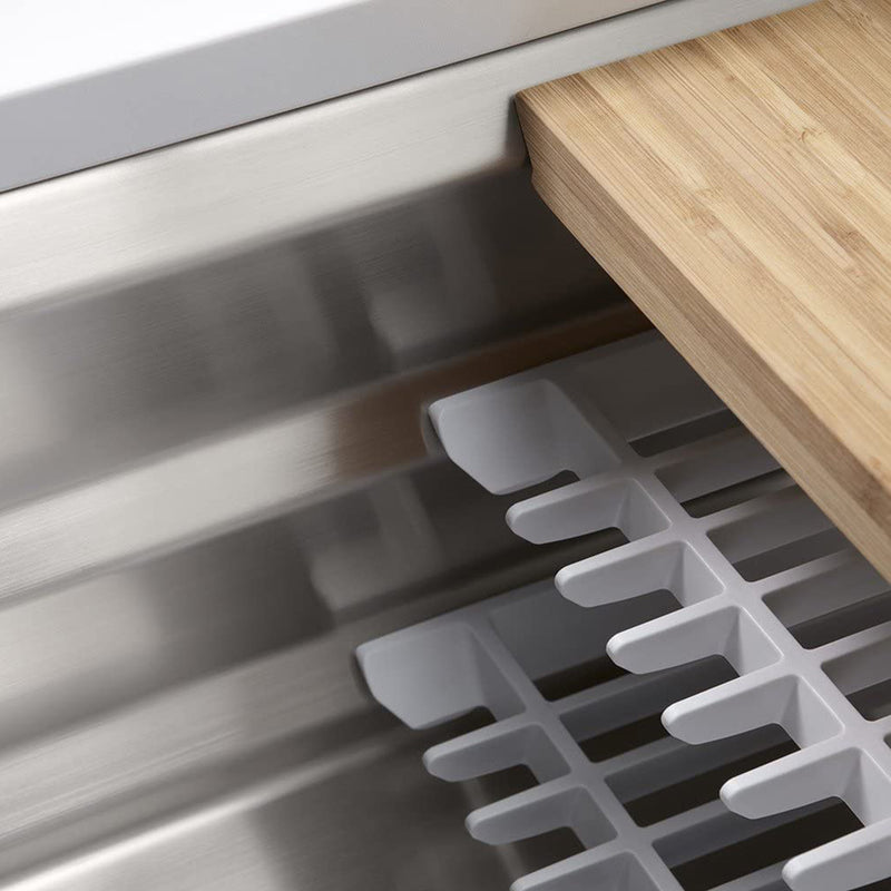 Prolific Single Bowl Workstation Kitchen Sink - Under Mount - 33" Stainless Steel/Stainless Steel