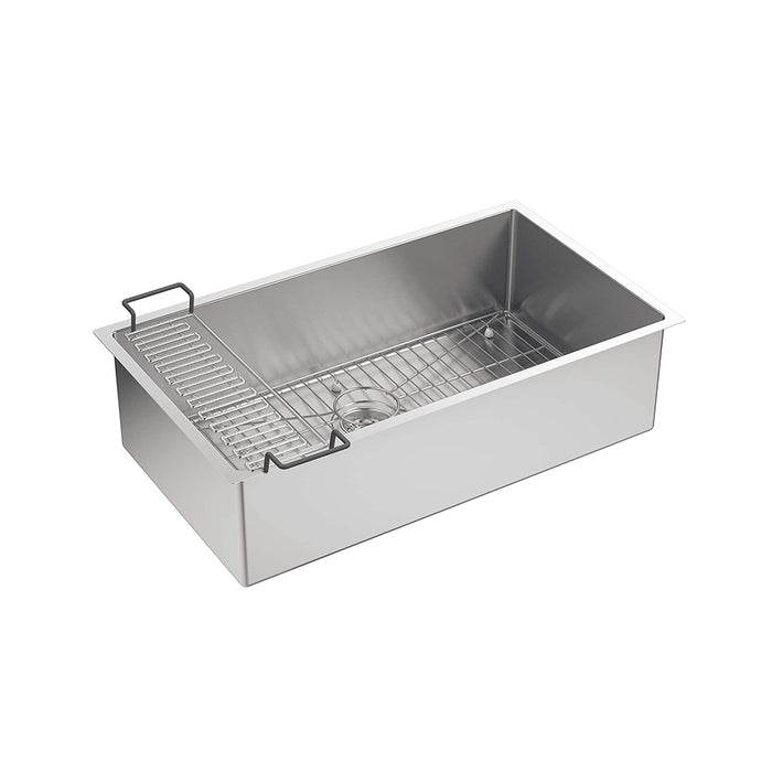 Strive Single Bowl Kitchen Sink - Under Mount - 32" Stainless Steel/Brushed Stainless Steel