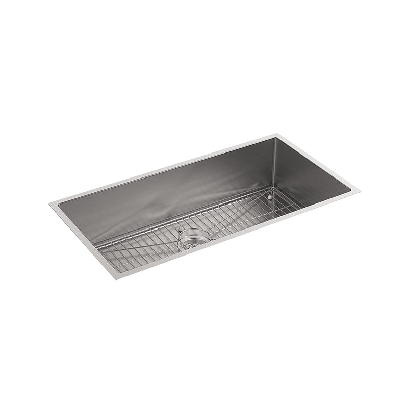 Strive Single Bowl Kitchen Sink - Under Mount - 35" Stainless Steel/Brushed Stainless Steel