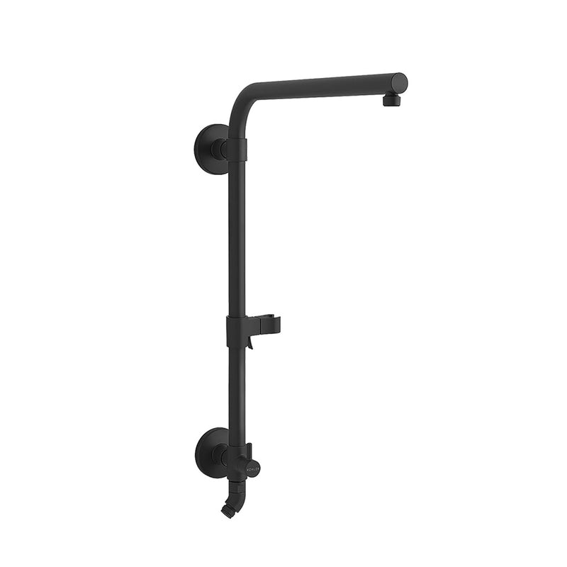 Hydrorail -R Beam Shower Column - Wall Mount - 18" Brass/Matt Black