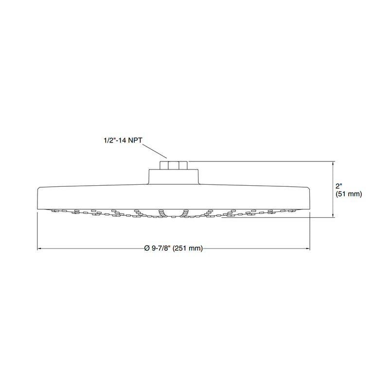Awaken Shower Head - Ceiling Mount - 10" Brass/Matt Black - Last Unit Special Offer