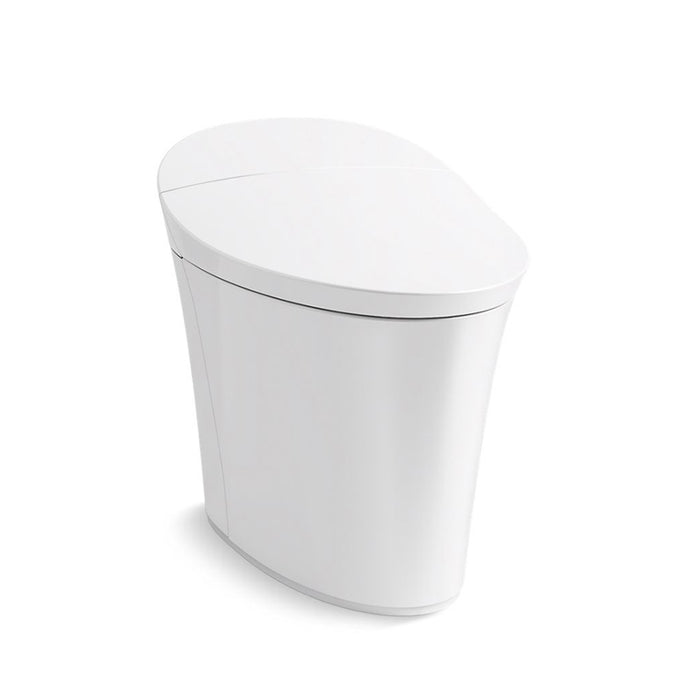 Veil One Piece Compact Elongated Dual Flush Smart Toilets - Floor Mount - 18" Vitreous China/White