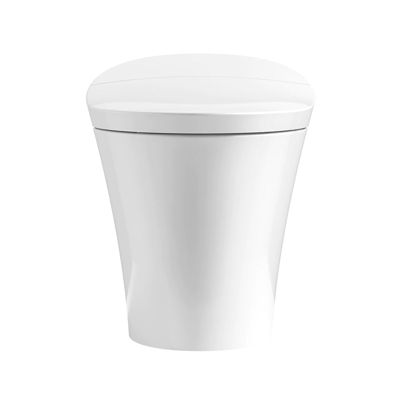 Veil One Piece Compact Elongated Dual Flush Smart Toilets - Floor Mount - 18" Vitreous China/White