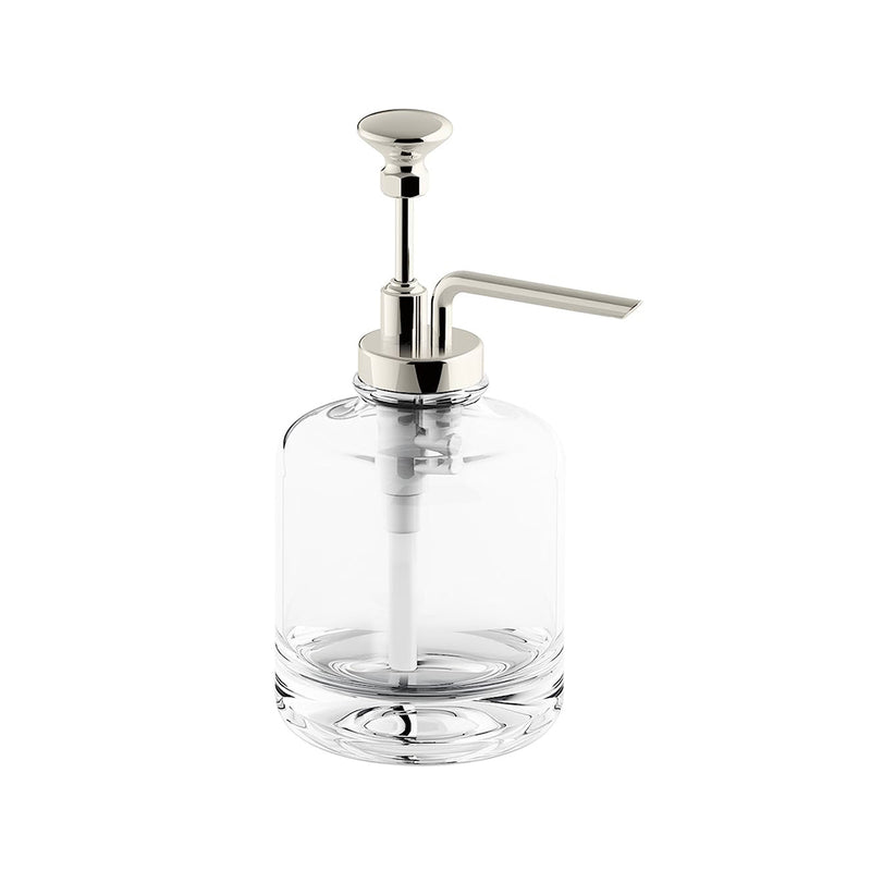 Artifacts Soap Dispenser - Free Standing - 7" Brass/Polished Nickel